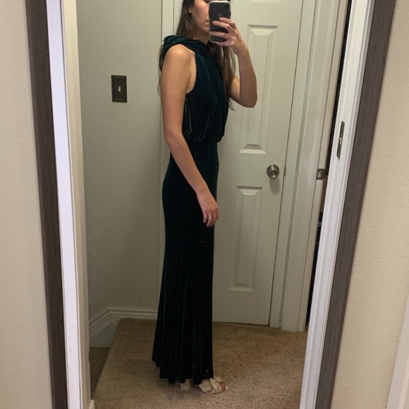 Eliza J Mock-Neck Blouson Gown Size 6 - Picture 3 of 3